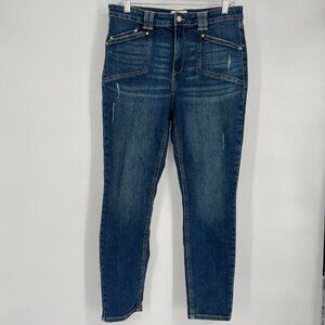 Jordache Women's‎ Mid-Rise Skinny Jeans Size 14 Dark Wash